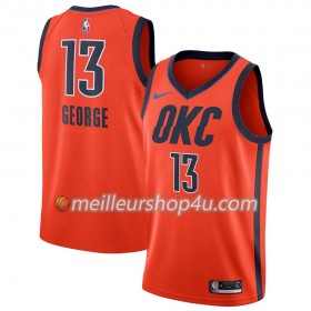 Maillot Basket Homme Oklahoma City Thunder Paul George 13 2018-19 Nike Orange Swingman